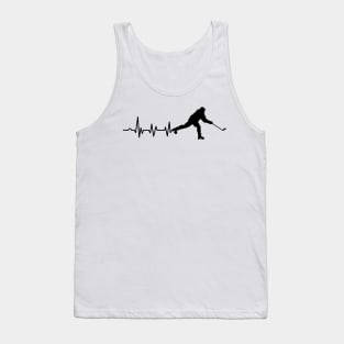 Ice Hockey Heartbeat Ice Hockey Player Gift Tank Top